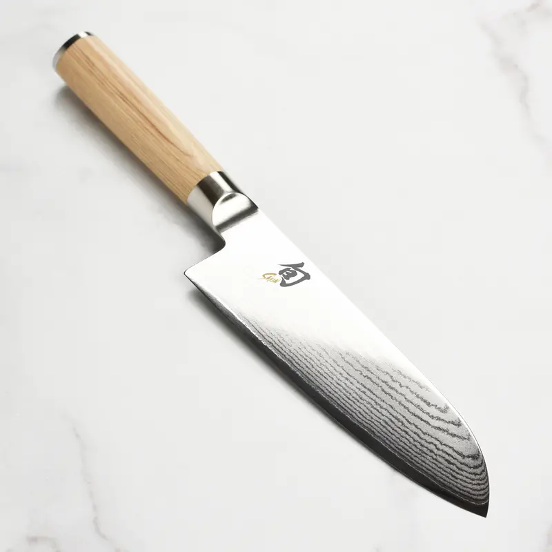 Shun Classic Blonde 7-Inch Santoku Knife – Balanced & Sharp 1