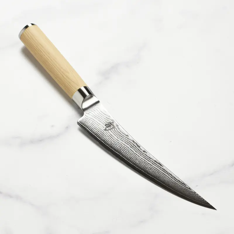 Shun Classic Blonde Boning & Fillet Knife – 6" Gokujo Steel 1