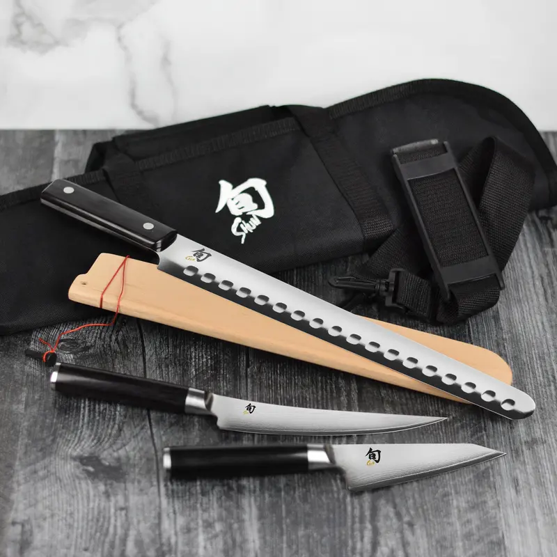 Shun Classic Outdoor Bbq Knife Set – 4 Piece 1