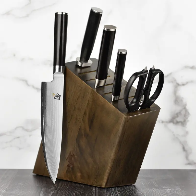 Shun Classic Slim 6-Piece Knife Block Collection 1