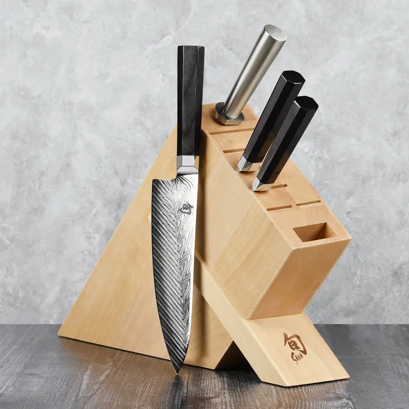 Shun Dual Core Knife Set – 5-Piece Premium Block Set With Ergonomic Handles 1