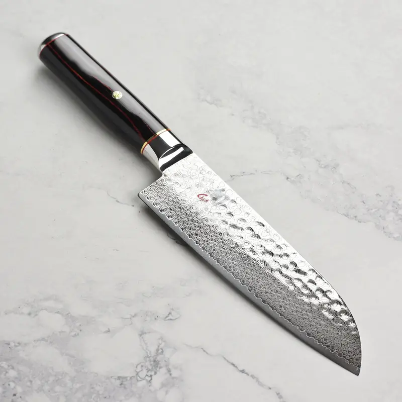 Shun Hiro 7" Santoku Knife – Triple-Ply Damascus Clad, Balanced Japanese Design 1