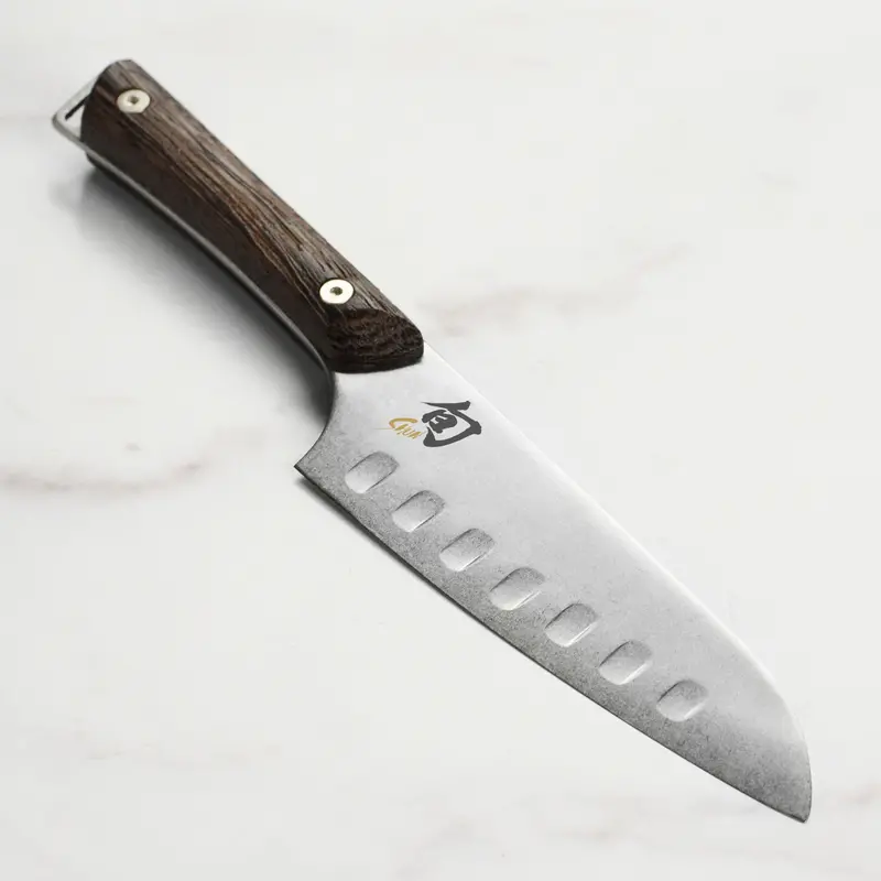 Shun Kanso Santoku Knife – 5.5 Inch Hollow Edge 1
