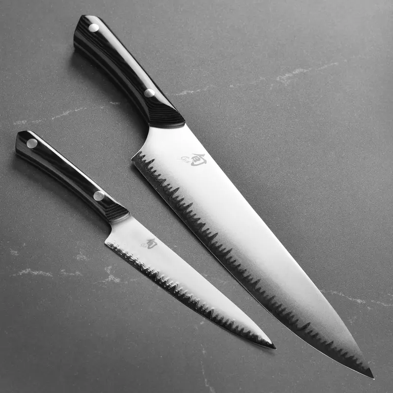 Shun Narukami Blue #2 Carbon 10-Inch Chef’S + 6-Inch Utility Set – Balanced Dual-Size Combo 1