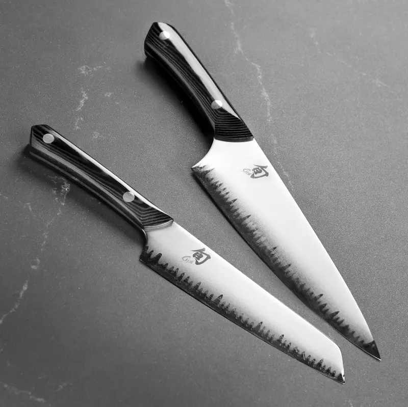 Shun Narukami Blue #2 Carbon Chef’S & Utility Knife Set – Two-Blade Professional Pair 1