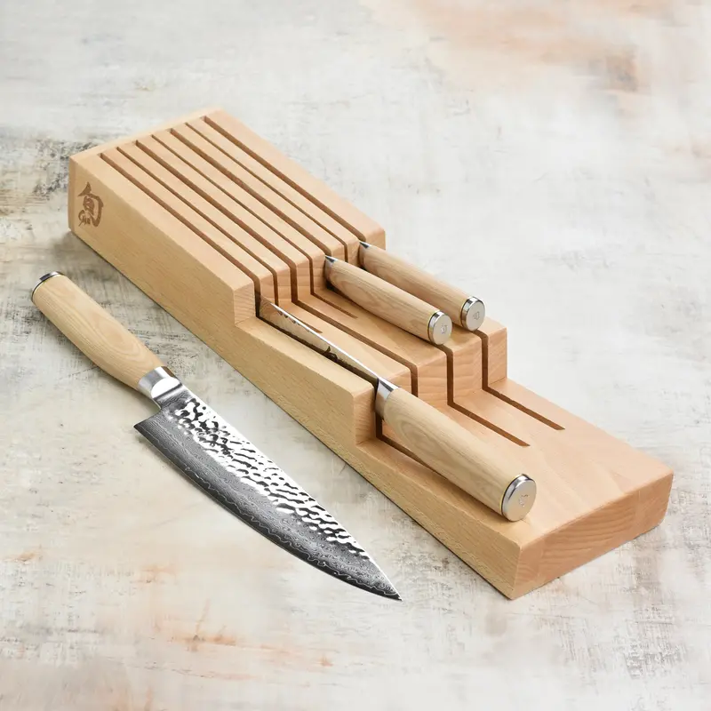 Shun Premier Blonde 5-Piece In-Drawer Knife Collection 1