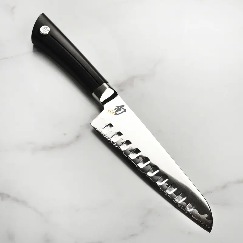 Shun Sora Santoku Knife – 7 Inch Hollow Edge 1
