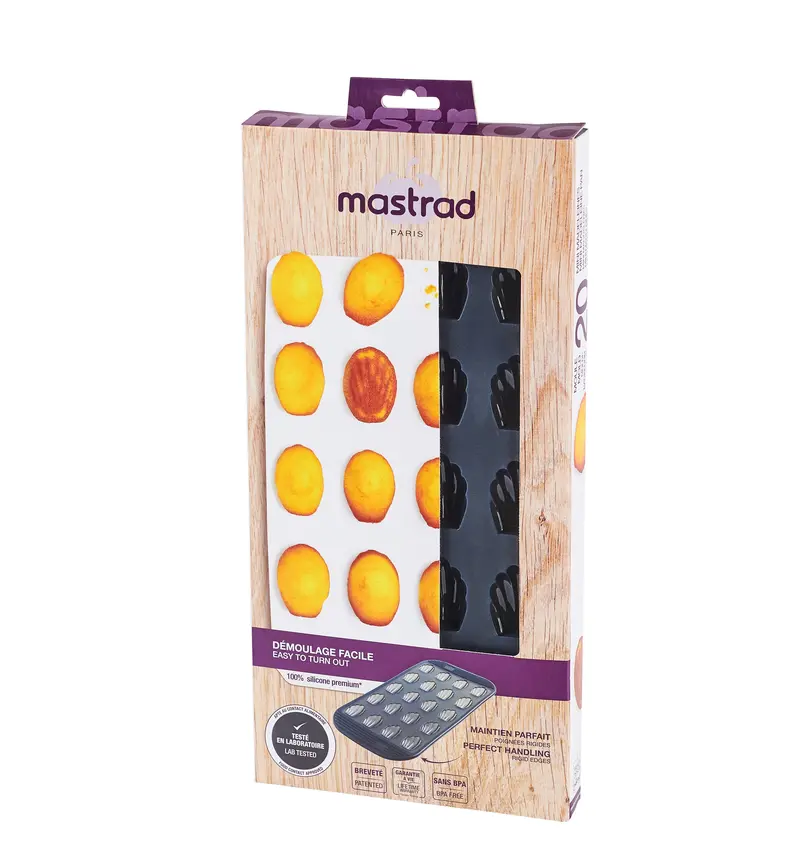 Silicone Mini Madeleine Baking Mold – 20-Cavity Non-Stick Tray 1