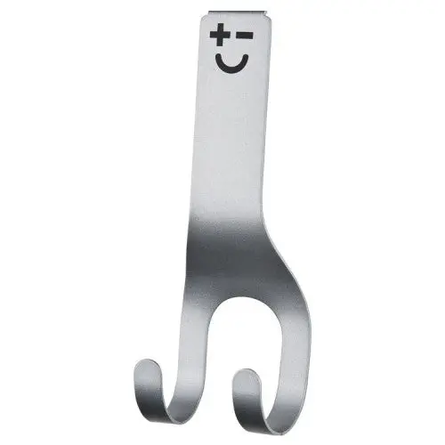 Silver Double-Hook Magnetic Knife Rack For Expanded Tool Organization - Model Bmdohcdu-0 1