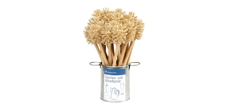 Slim Bottle And Glass Cleaning Brush With Flexible Bristles 1