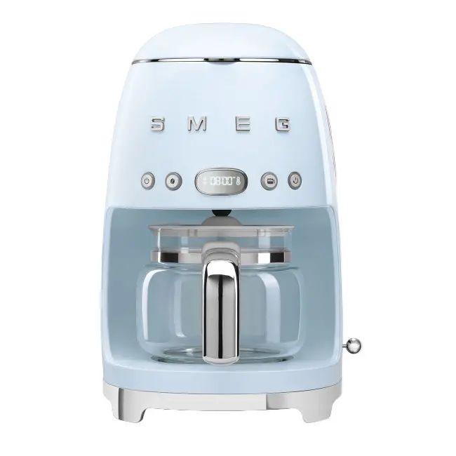 Smeg 10-Cup Filter Coffee Maker (1.4L) In Pastel Blue 1