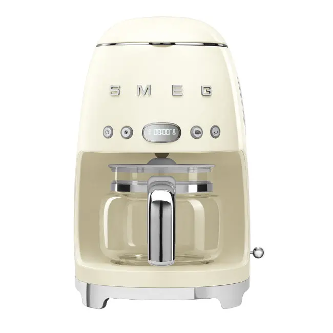 Smeg 10-Cup Filter Coffee Maker (1.4L) In Vintage Cream 1