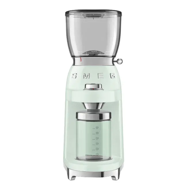 Smeg 150W Adjustable Coffee Grinder In Mint Green 1