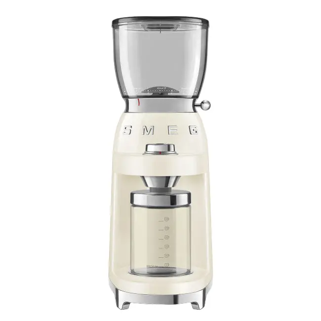 Smeg 150W Adjustable Coffee Grinder In Vintage Cream 1