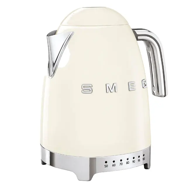 Smeg Breakfast Kettle With Adjustable Heat Levels – 1.7L, Cream-Colored Design 1