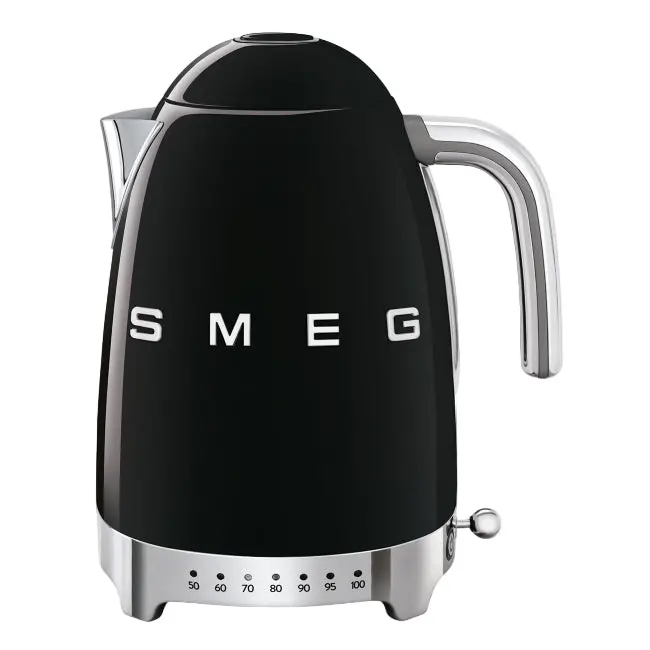 Smeg Breakfast Kettle With Digital Temperature Control – 1.7L, Timeless Black 1