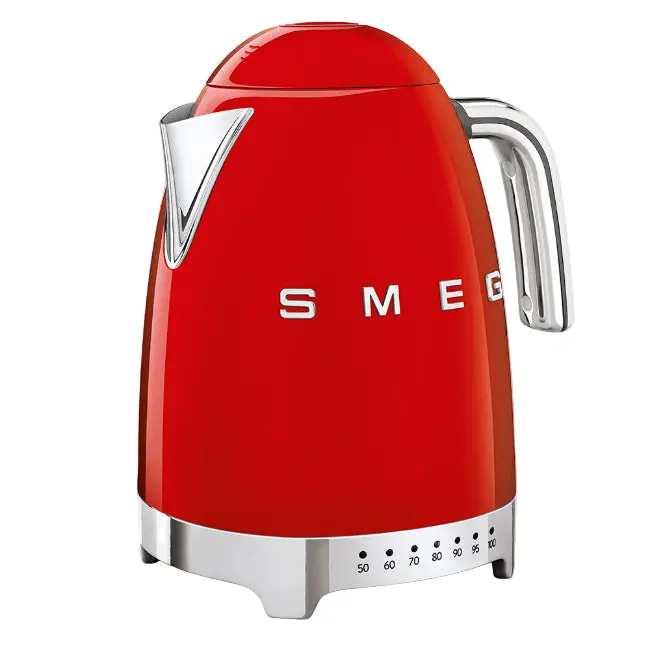 Smeg Breakfast Kettle With Precise Temp Settings – 1.7L Capacity, Vibrant Red 1