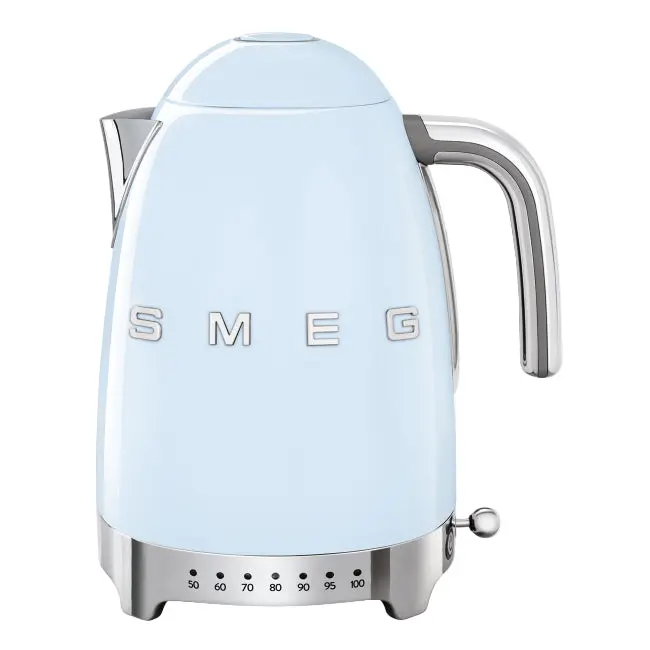 Smeg Breakfast Kettle With Variable Temperature Control – 1.7L, Pastel Blue Finish 1