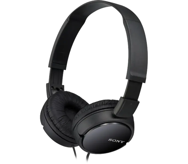 Sony On-Ear Headphones – 30Mm Drivers, Enhanced Bass Response, Lightweight Black Design 1