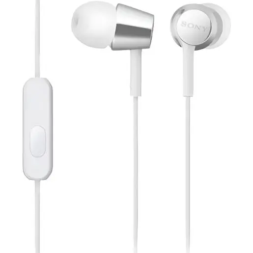Sony White In-Ear Headphones – Balanced Sound & Lightweight Fit 1