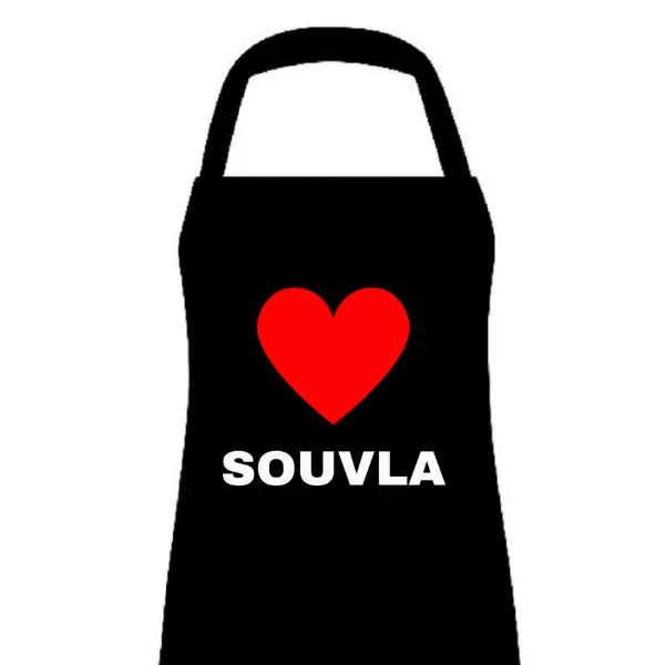 Souvla-Themed Bbq Apron Celebrating Cypriot Grilling Culture 1