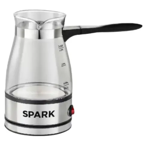 Spark 0.6L Turkish Coffee Pot – 600W Borosilicate Glass Body 1