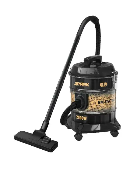 Spark 18L Drum Vacuum Cleaner – 2000W Heavy-Duty Suction, Black Housing 1