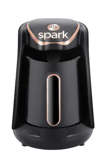 Spark 1L Turkish Coffee Maker – 600W Black Ceramic-Style Design 1