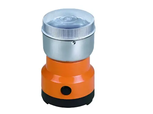 Spark Adjustable Coffee Grinder – 120W Motor, Compact Orange Design 1