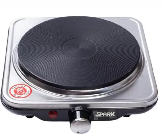 Spark Stainless Steel Hot Plate – 1000W With Indicator Light 1