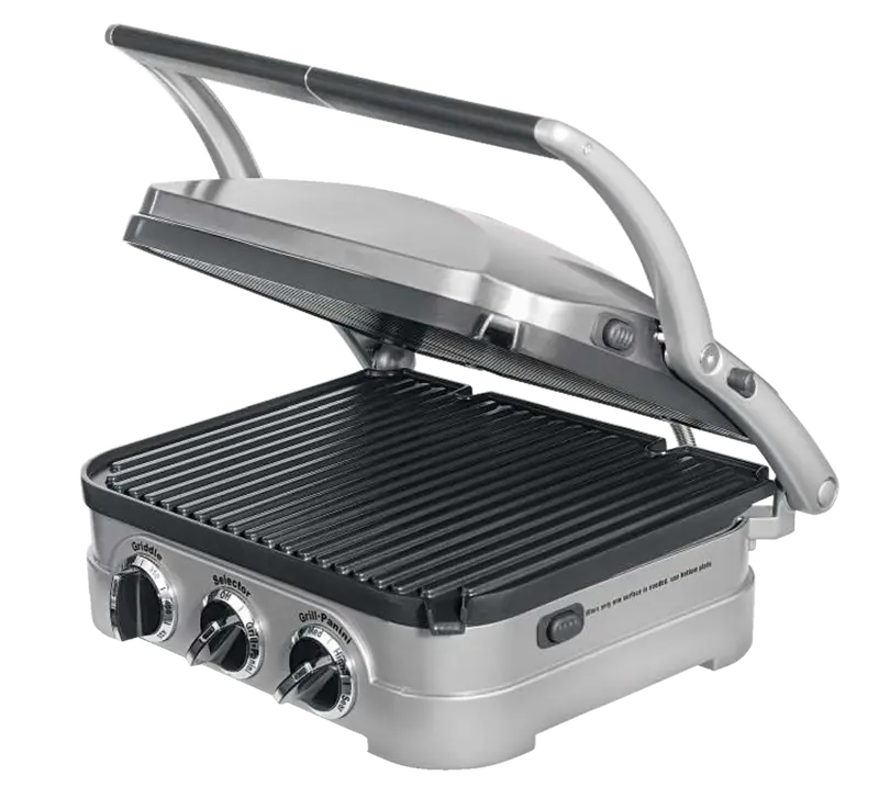 Spark Super Grill Steel – Indoor Electric Grill, 1800W, Sleek Silver Body 1