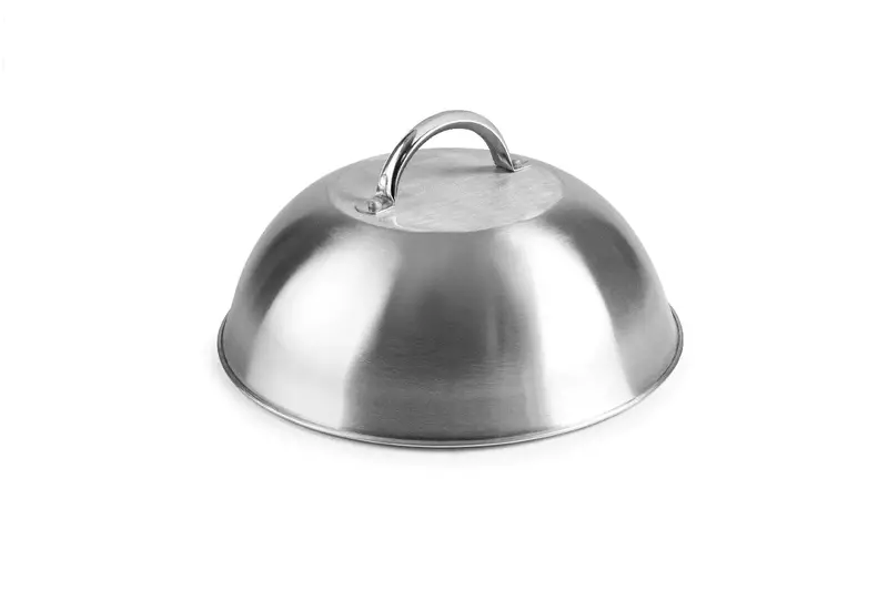 Stainless Steel Burger Melting Dome – 23 Cm Diameter Cover 1