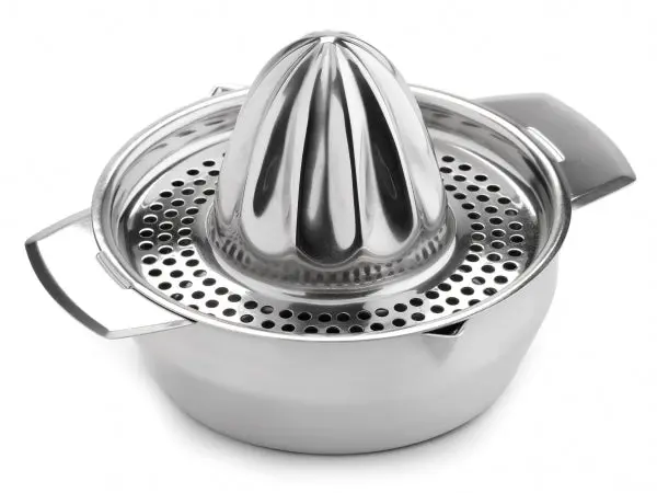 Stainless Steel Citrus Juicer With Deep Drip Tray – High-Yield Press For Oranges & Lemons 1
