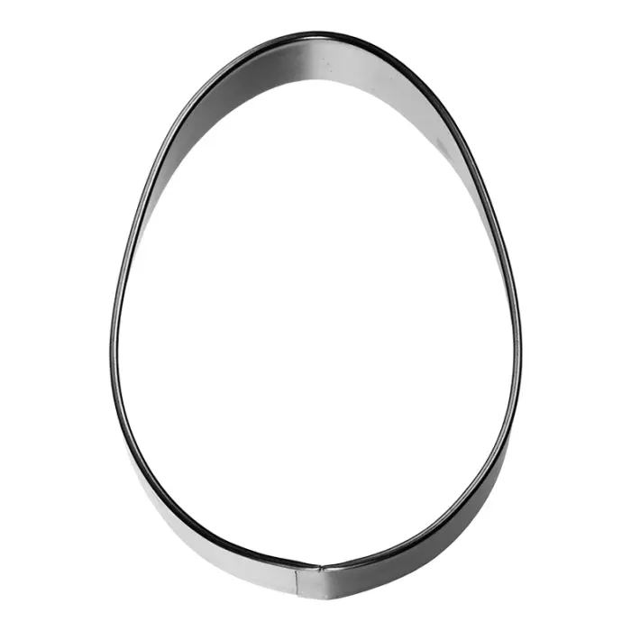 Stainless Steel Egg-Shaped Cookie Cutter — 8 Cm Diameter 1