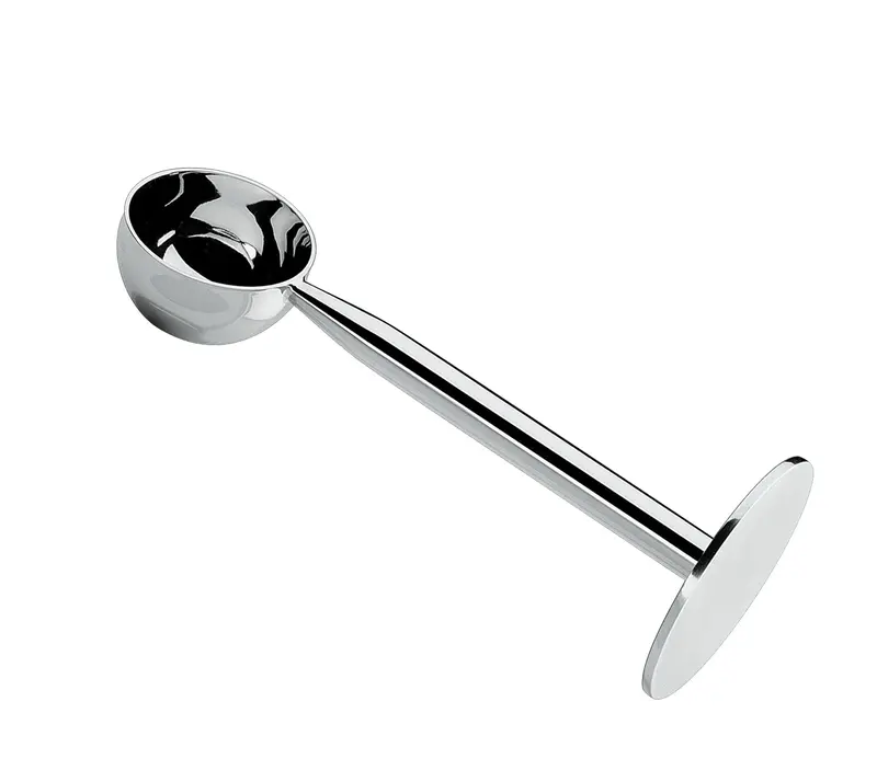 Stainless Steel Espresso Tamper With Built-In Coffee Scale 1