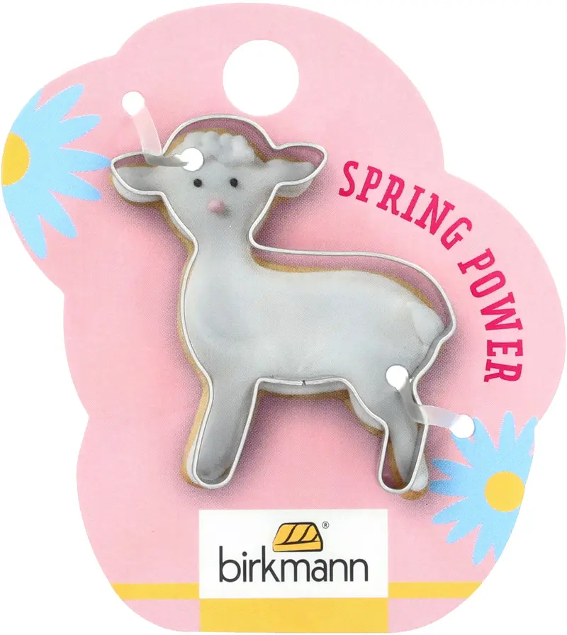 Stainless Steel Lamb Cookie Cutter – 5 Cm, Retail-Friendly Cardboard Presentation 1