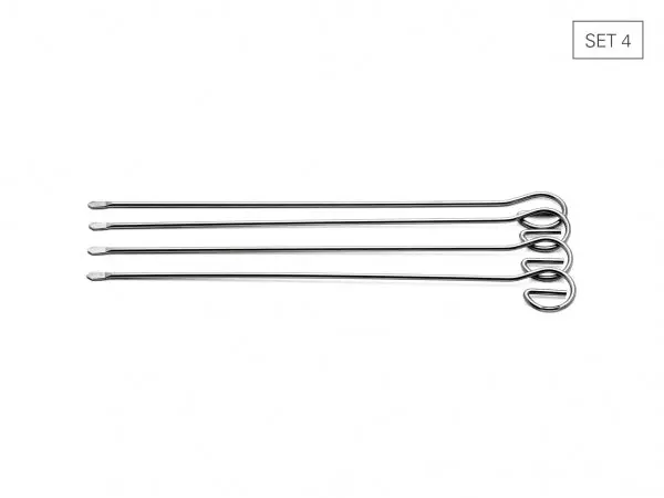 Stainless Steel Skewers – 21 Cm, Set Of 4 1