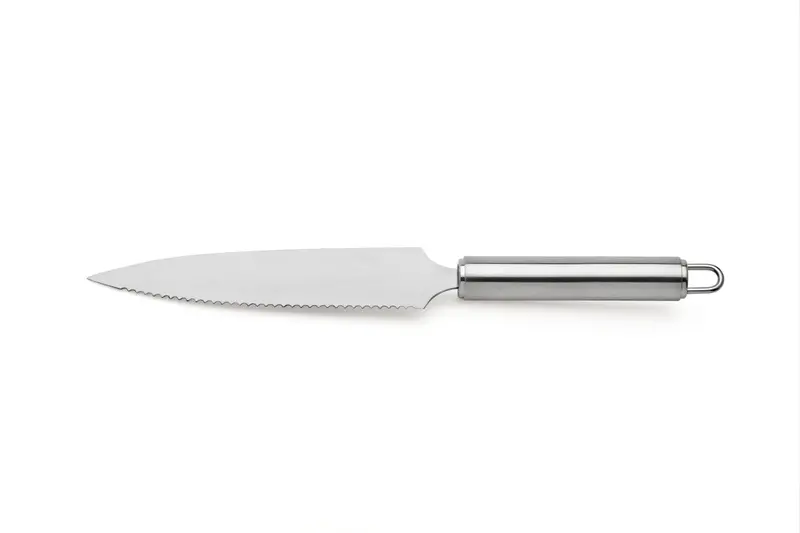 Stainless Steel Wavy-Edge Cake Knife – Precision Slicing For Soft Desserts 1