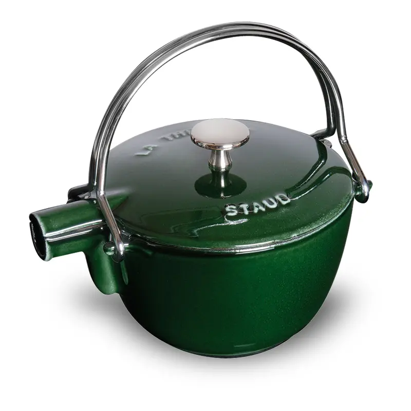Staub 1-Quart Basil Green La Théière Enamel Teapot 1