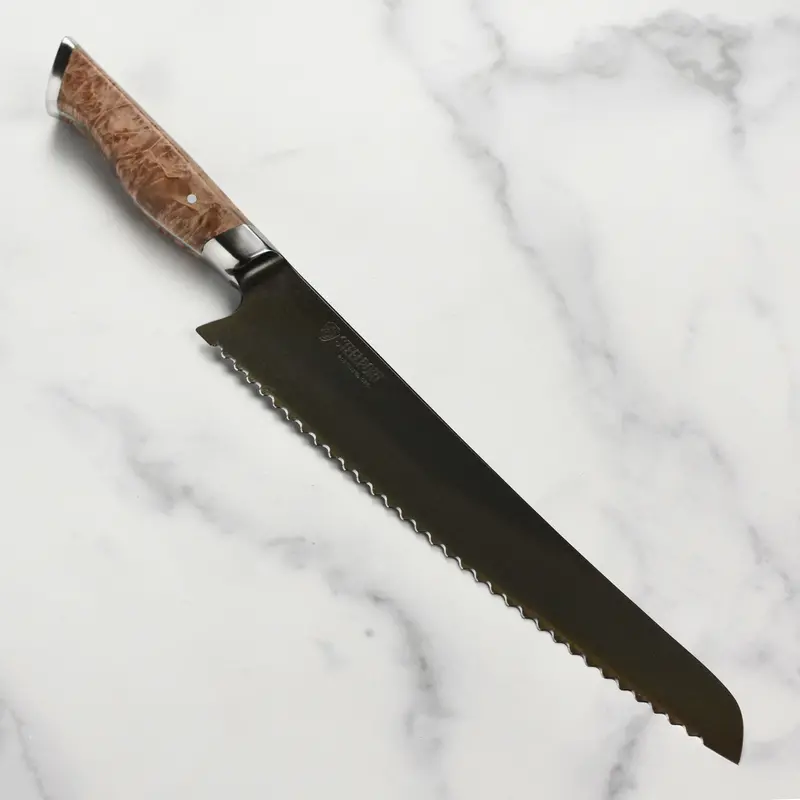 Steelport 10-Inch Carbon Steel Bread Knife – Serrated Utility Blade 1