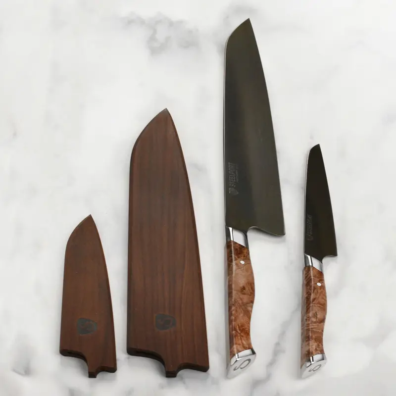 Steelport Carbon Steel Starter Set With Maple Magnetic Sheaths 1