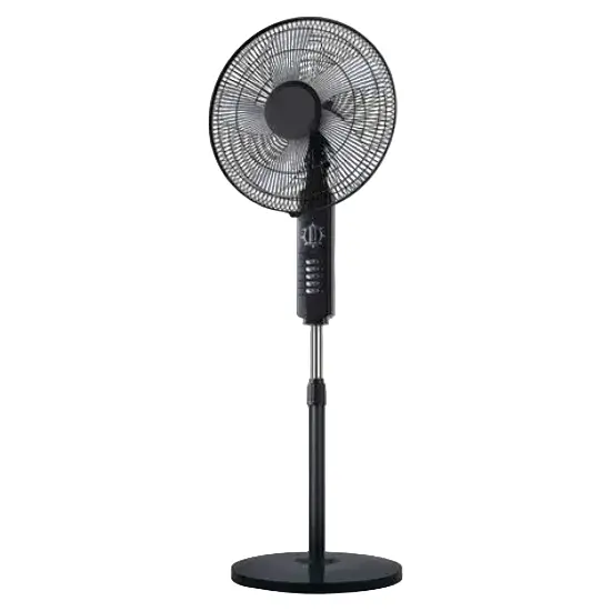 Stork 18-Inch 5-Blade Standing Fan – 3-Speed Control, 70W, Black 1