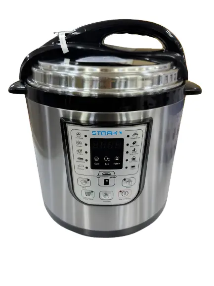 Stork 6L Digital Electric Pressure Cooker – 1000W Stainless Steel 1