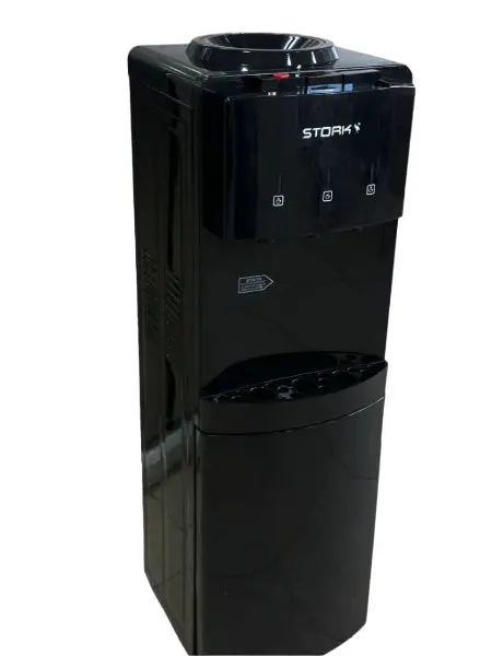 Stork Freestanding Water Dispenser – Modern Black Design With Hot/Cold Options 1