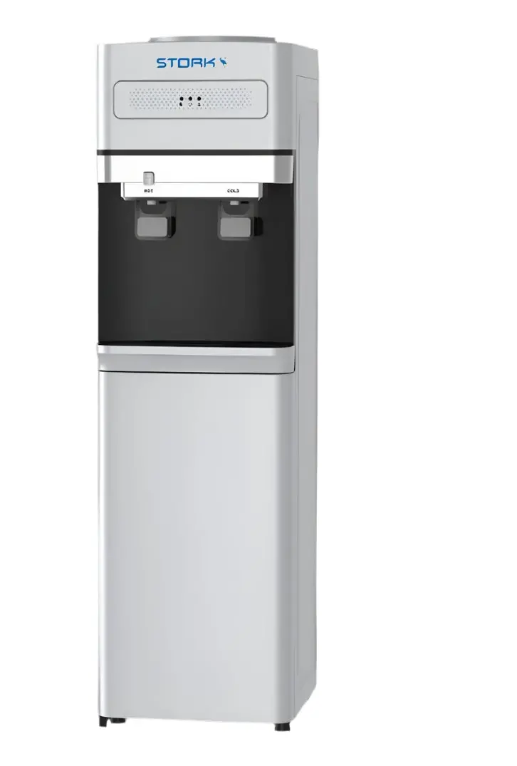 Stork Jampo Water Dispenser Stand – Elegant Silver Freestanding Rack 1
