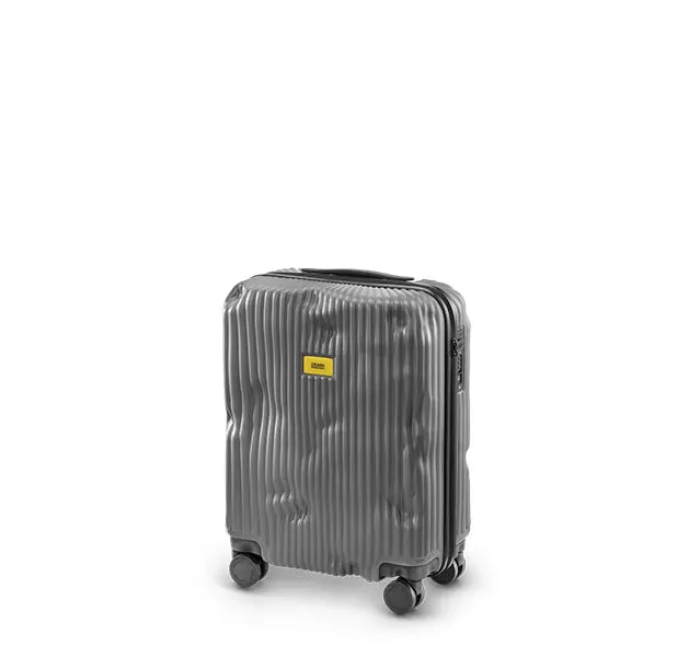 Stripe Cabin Smoke Grey Carry-On Suitcase 1