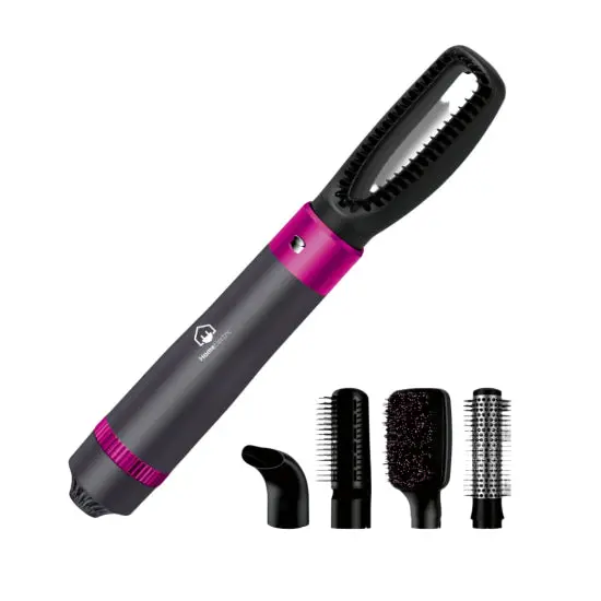 Stylish Hair Dryer Set – 1000W Ionic Technology, Rose Pink & Matte Black Finish 1