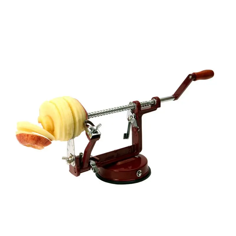 Suction-Base Apple Peeler With Integrated Core Remover 1