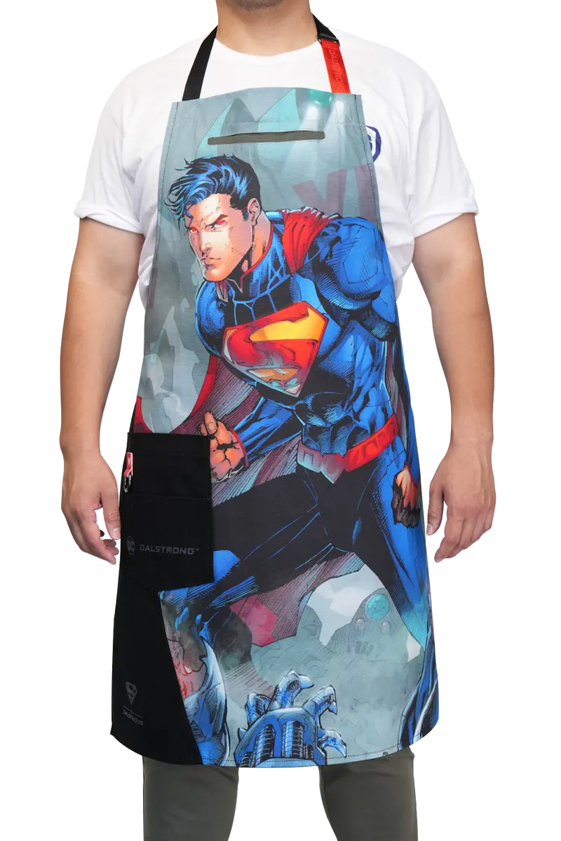 Superman™ Chef Apron – Man Of Steel Design, 100% Breathable Cotton By Dalstrong 1