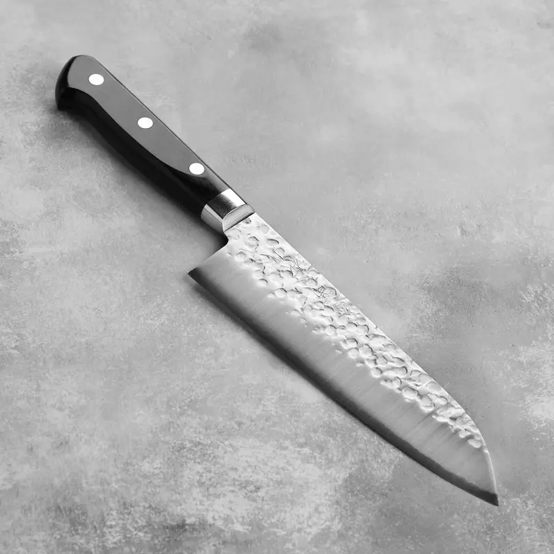 Takamura Vg-10 Tsuchime Santoku – 6.7", Hammered Finish, Premium Japanese Stainless Steel 1